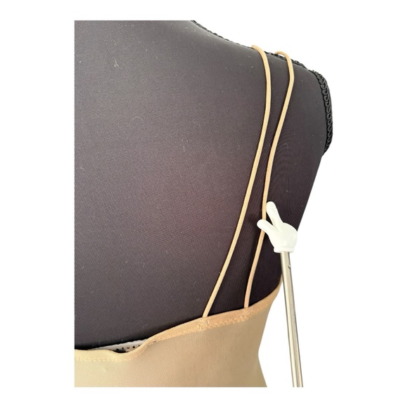 Haute Monde Rhinestone Thong Body Suite Womens Medium Nude Swiftie Festival Rave - Picture 10 of 16